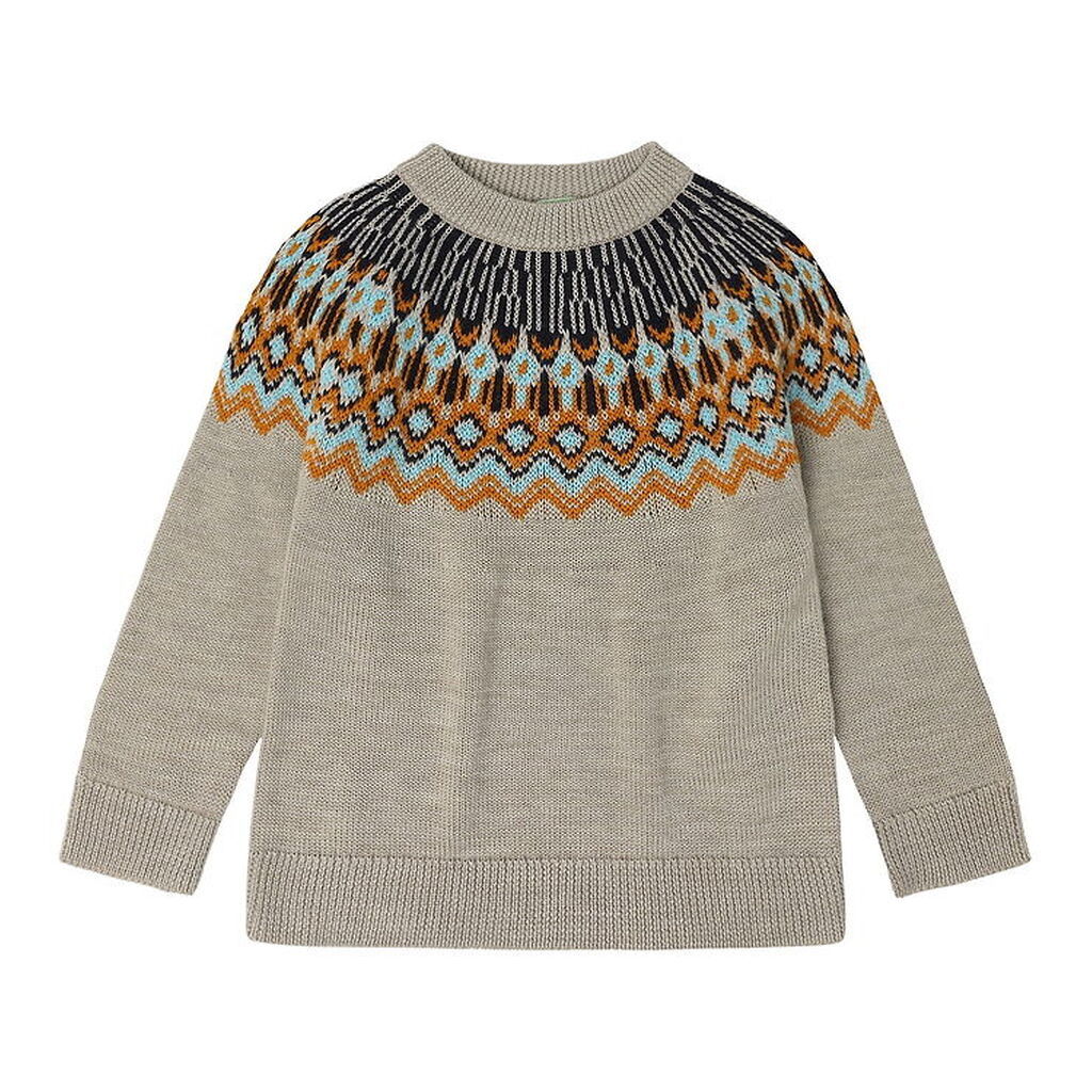 FUB Bluse - Strik - Uld - Oat Melange