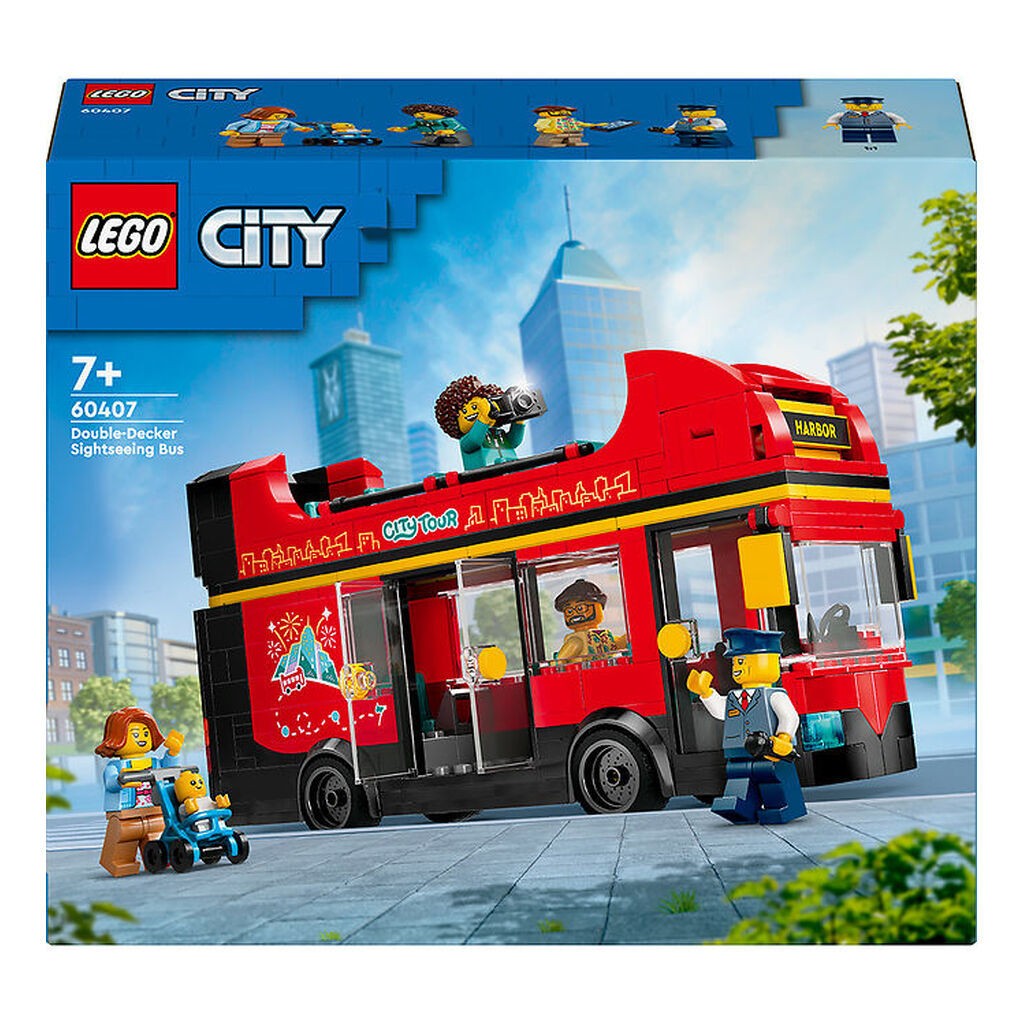 LEGOÂ® City - Rød Dobbeltdækker-turistbus 60407 - 384 Dele