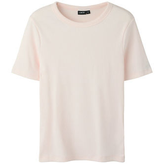 LMTD T-shirt - Noos - Rib - Short - NlfHinaja - Pink Marshmallow