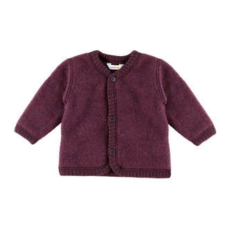 Joha Cardigan - Uld - Blomme