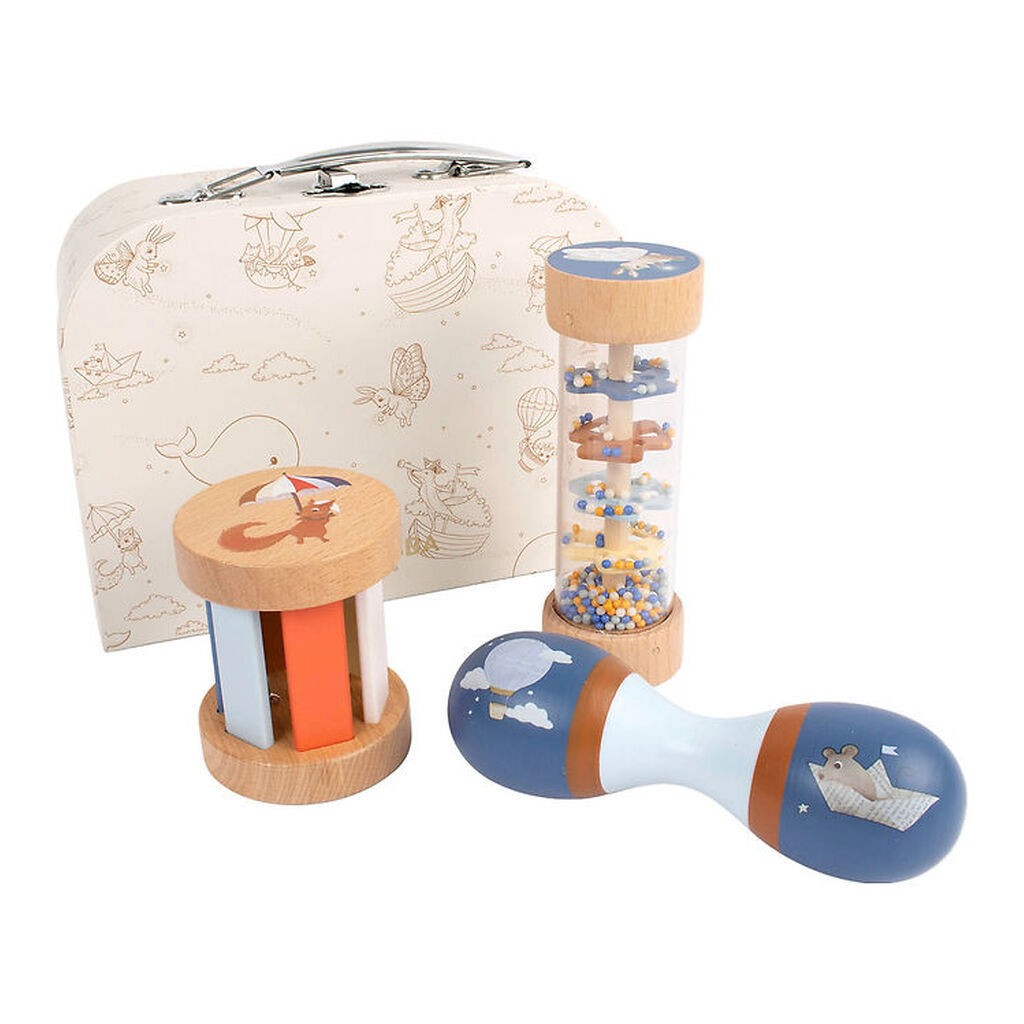 Filibabba Legekuffert - Mit Første Sanselegetøj I Træ