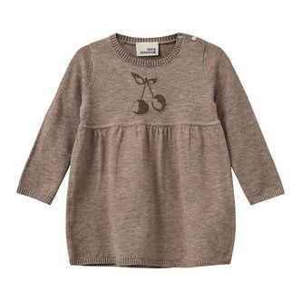 Sofie Schnoor Kjole - Strik - Uld - Dagnysb - Brunmeleret