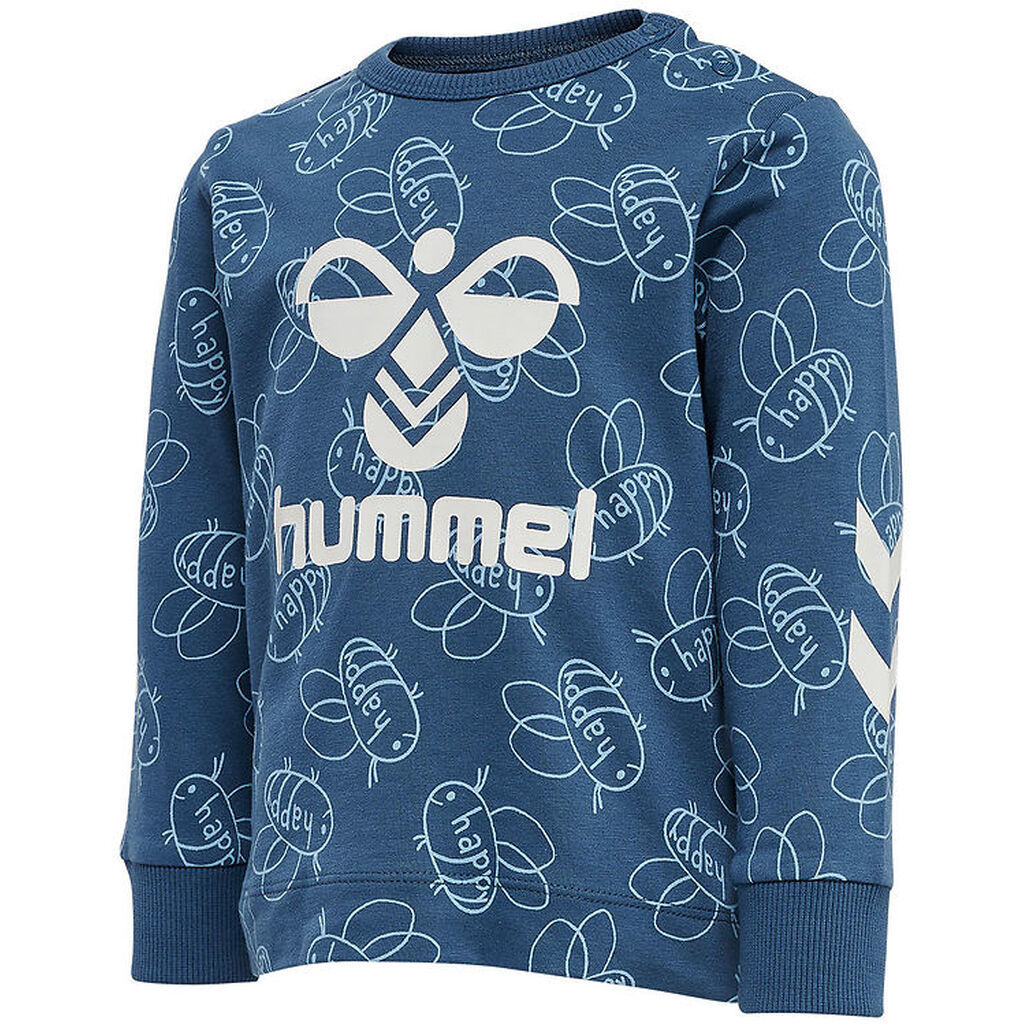 Hummel Bluse - hmlCollin - Ensign Blue m. Hvid