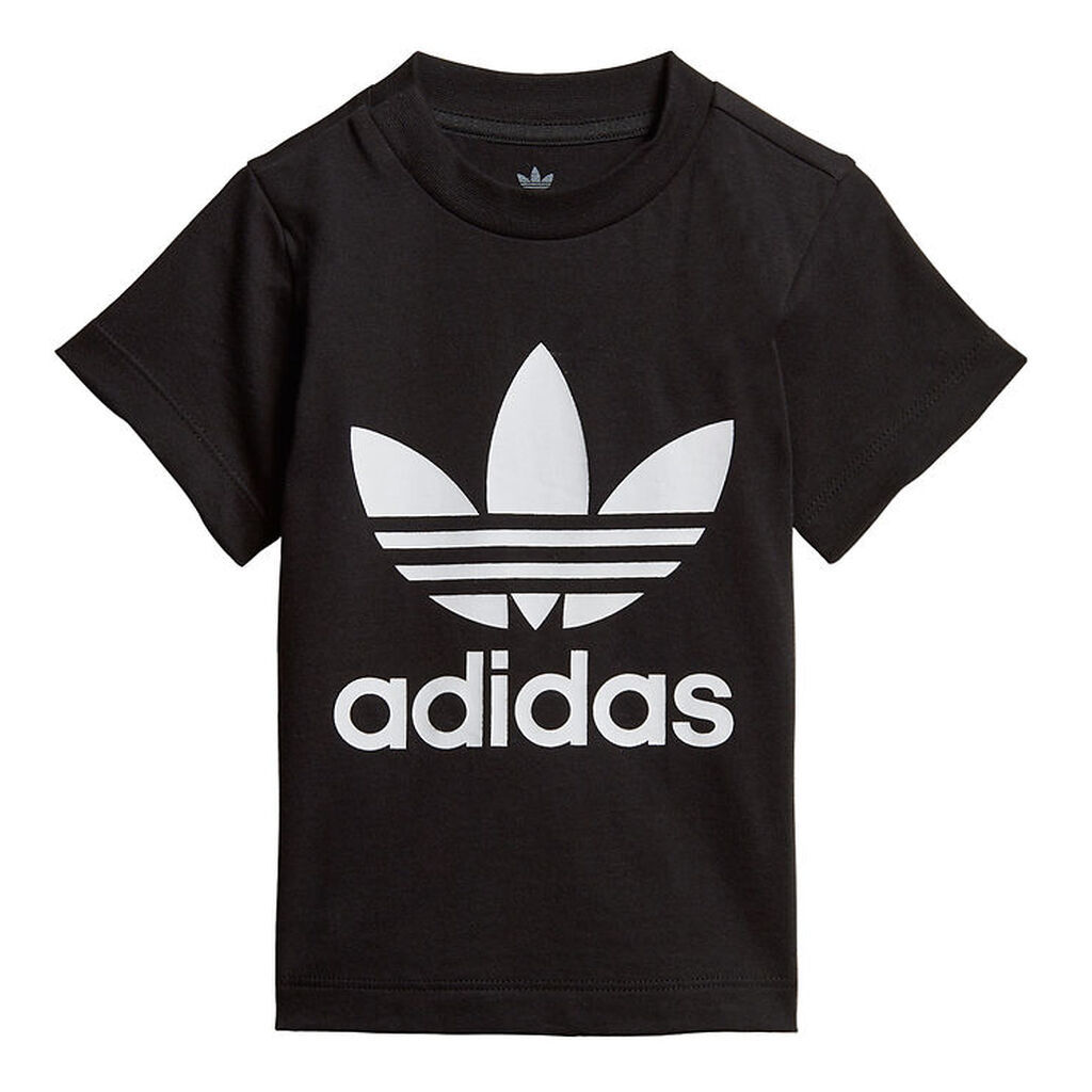 adidas Originals T-shirt - Trefoil - Sort m. Logo