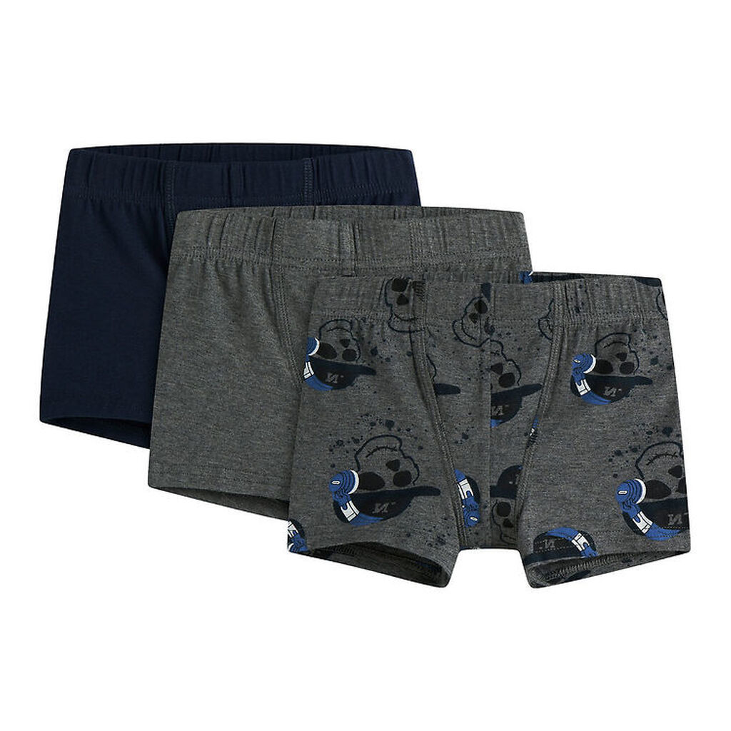 Name it Boxershorts - Noos - NmmTights - 3-Pak - Mørkegråmeleret