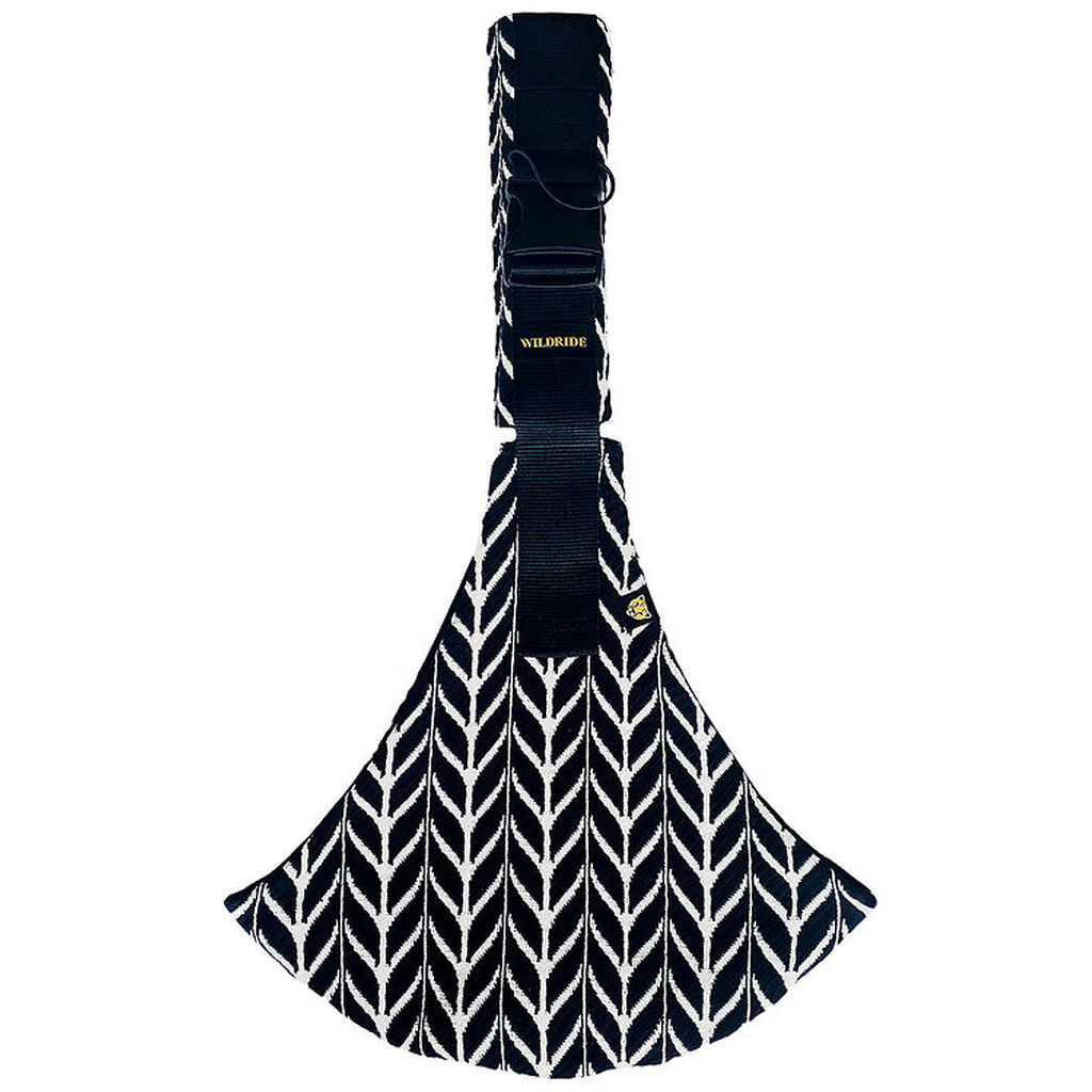 Wildride Bæresele - Feathers - Sort/Hvid