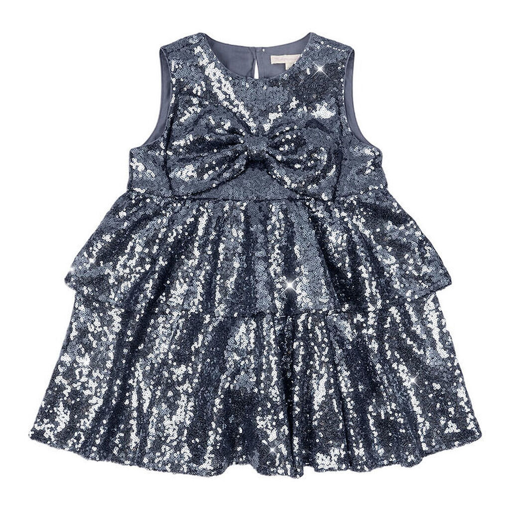 Konges Sløjd Kjole - Rosie - Bel Air Blue m. Pailletter