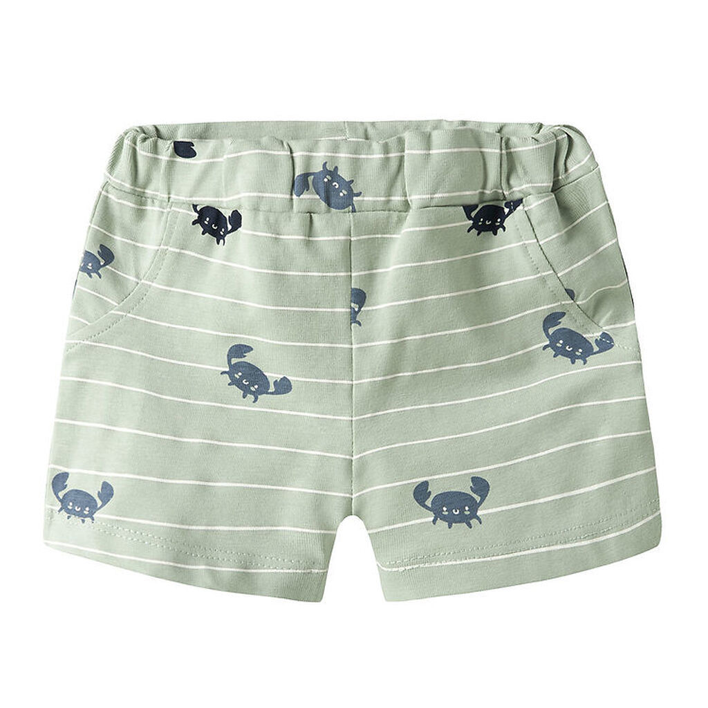 Name It Shorts - NbmVroels - Aqua Gray/Crabs