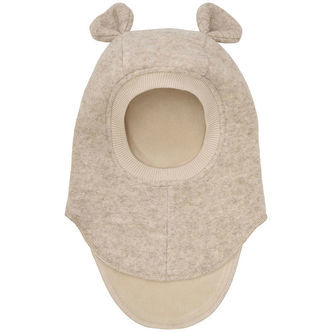 Huttelihut Elefanthue - Uld - 2-lags - Sand Melange m. Ører