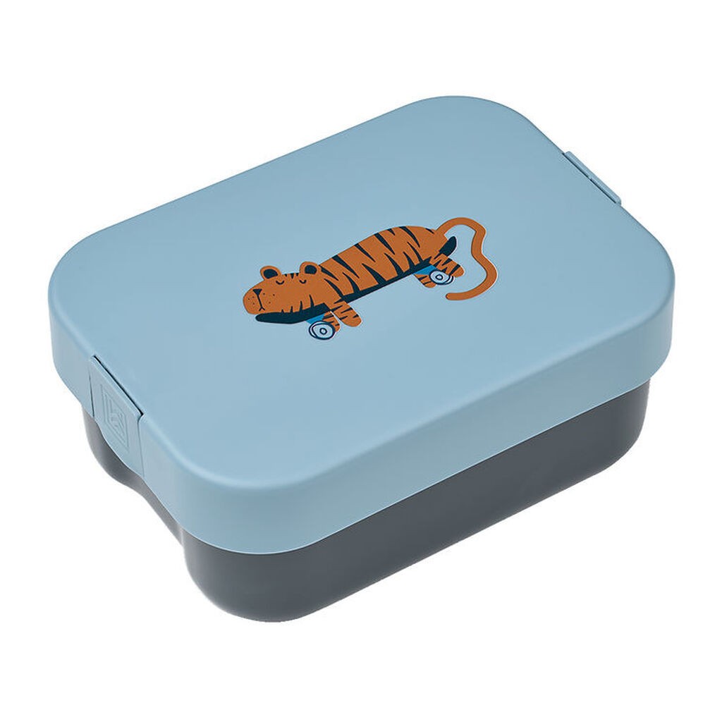 Liewood Madkasse m. Bestik - Kamil - Tiger/Beach Blue