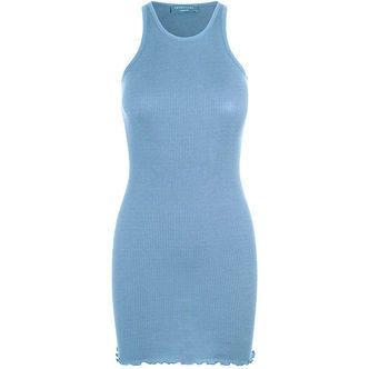 Rosemunde Kjole - Rib - Heaven Blue