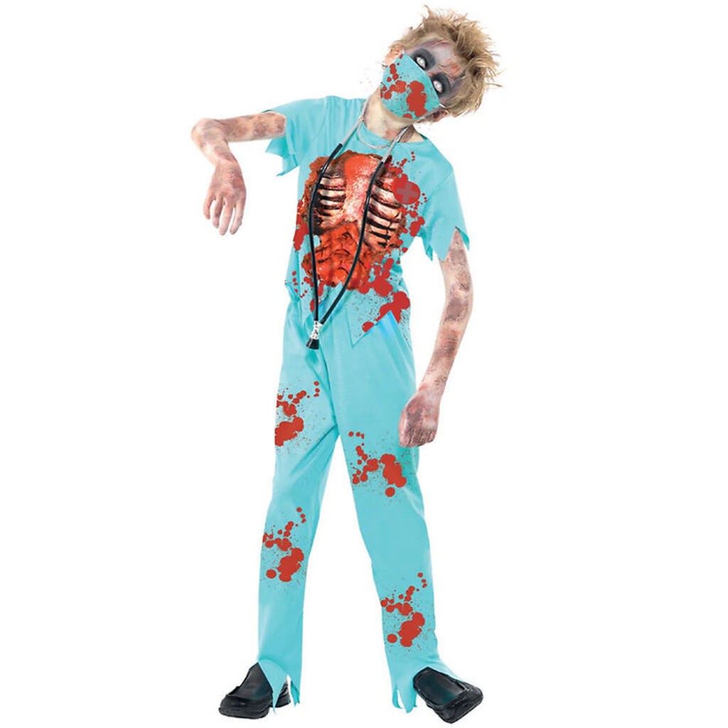 Smiffys Udklædning - Zombie Surgeon - Blå