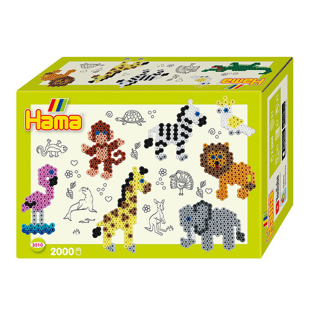 Hama Midi Gaveæske - 2000 stk - Small World Zoo