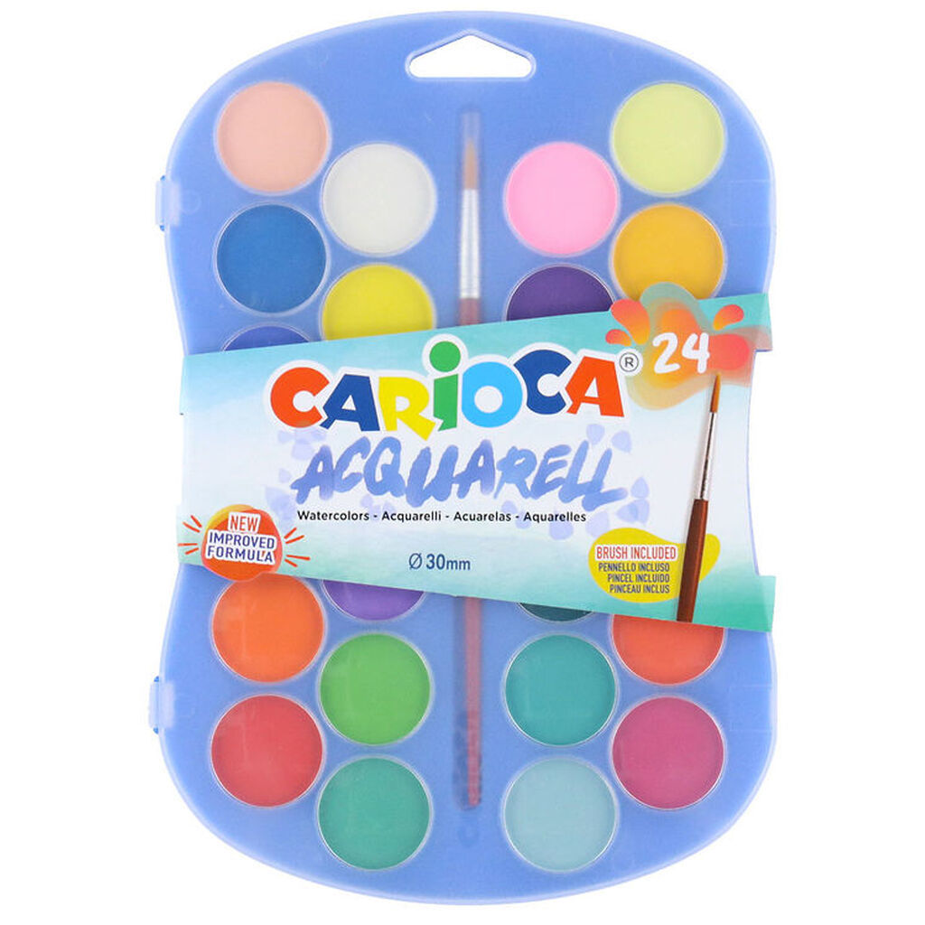 Carioca Akvarelmaling - 24 Farver