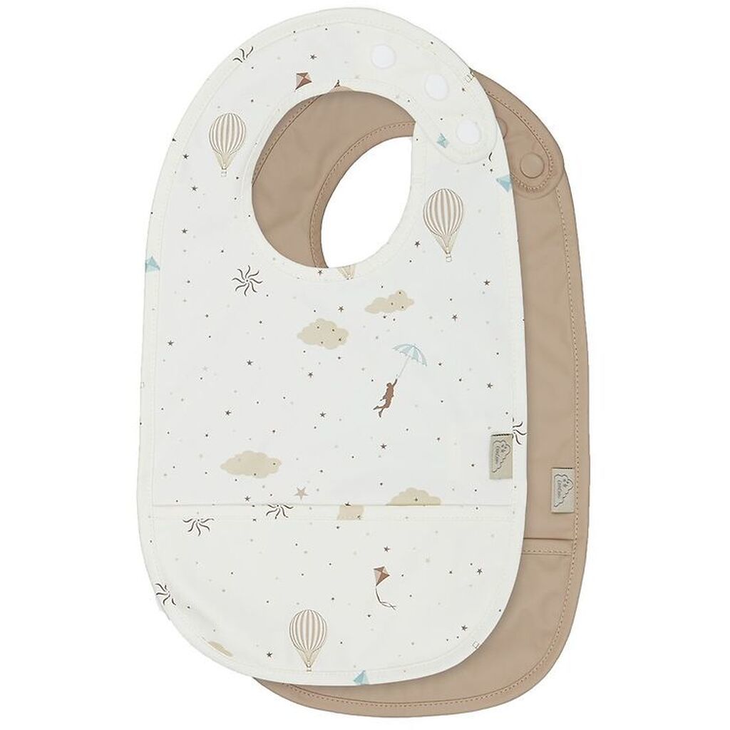 Cam Cam Hagesmæk m. Lomme - 2-pak - Dreamland/Warm Taupe