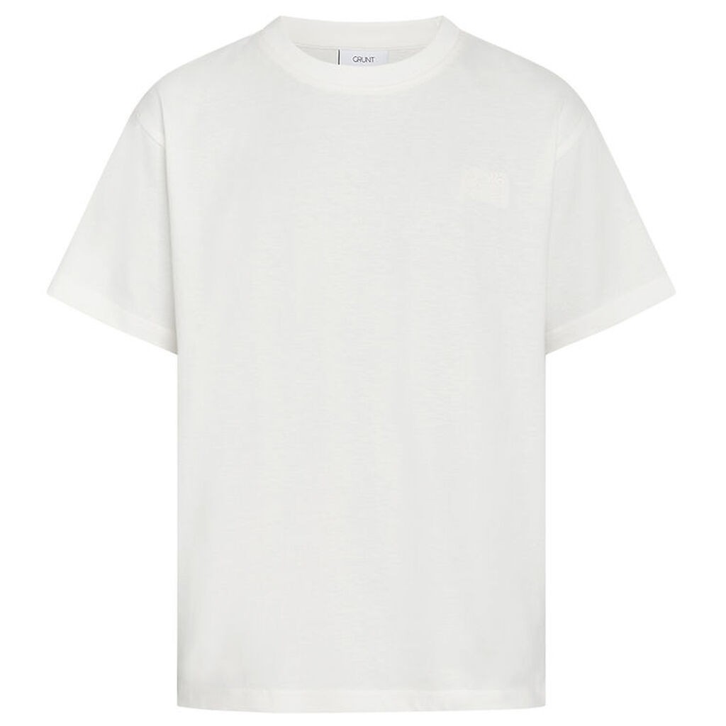 Grunt T-shirt - GrLyish - Hvid/Brun m. Print