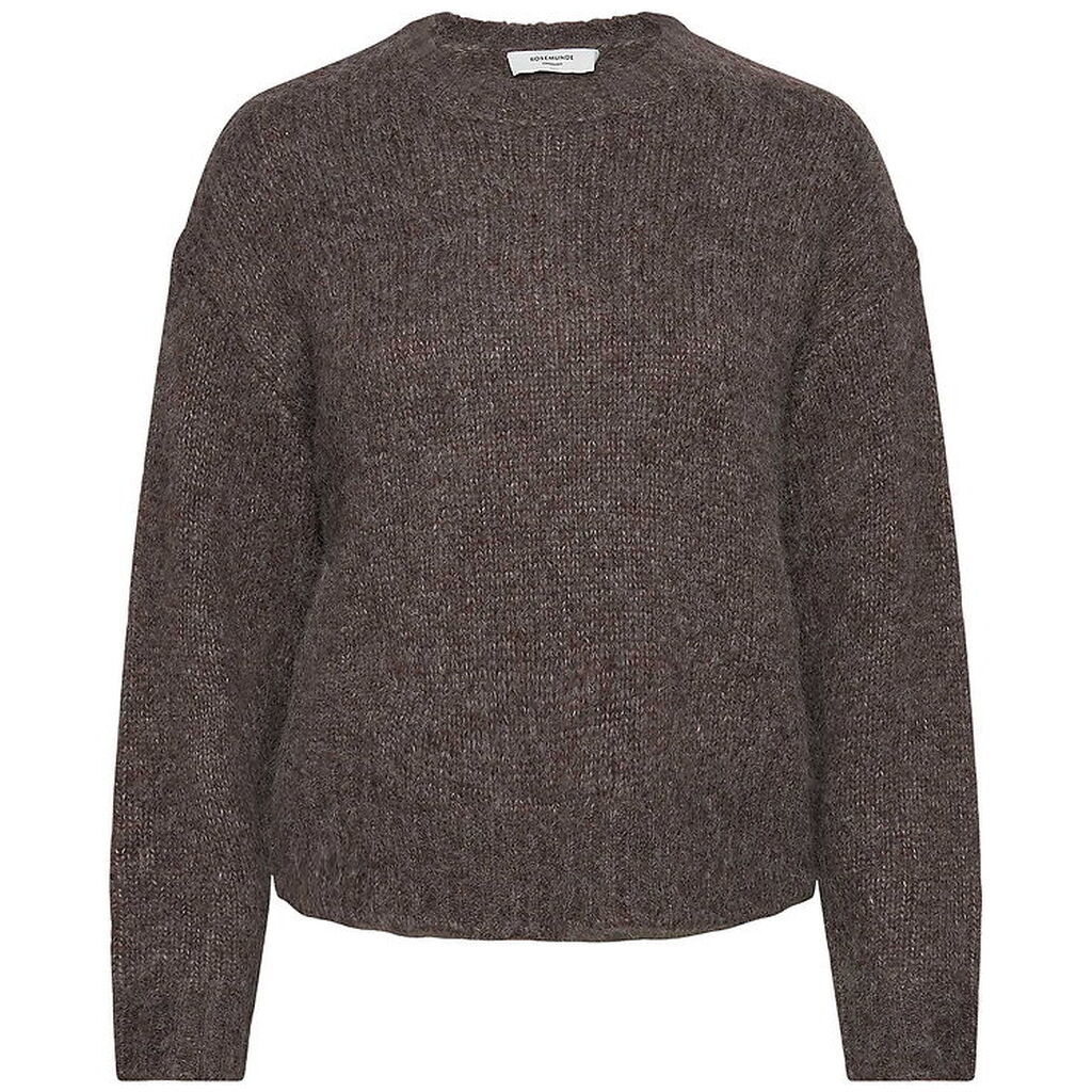 Rosemunde Bluse - Strik - Uld - Brown Grey Melange