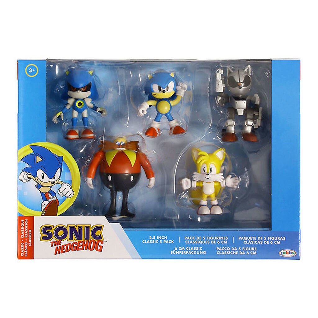 Sonic Legetøjsfigurer - 6 cm - 5 Stk. - Classic