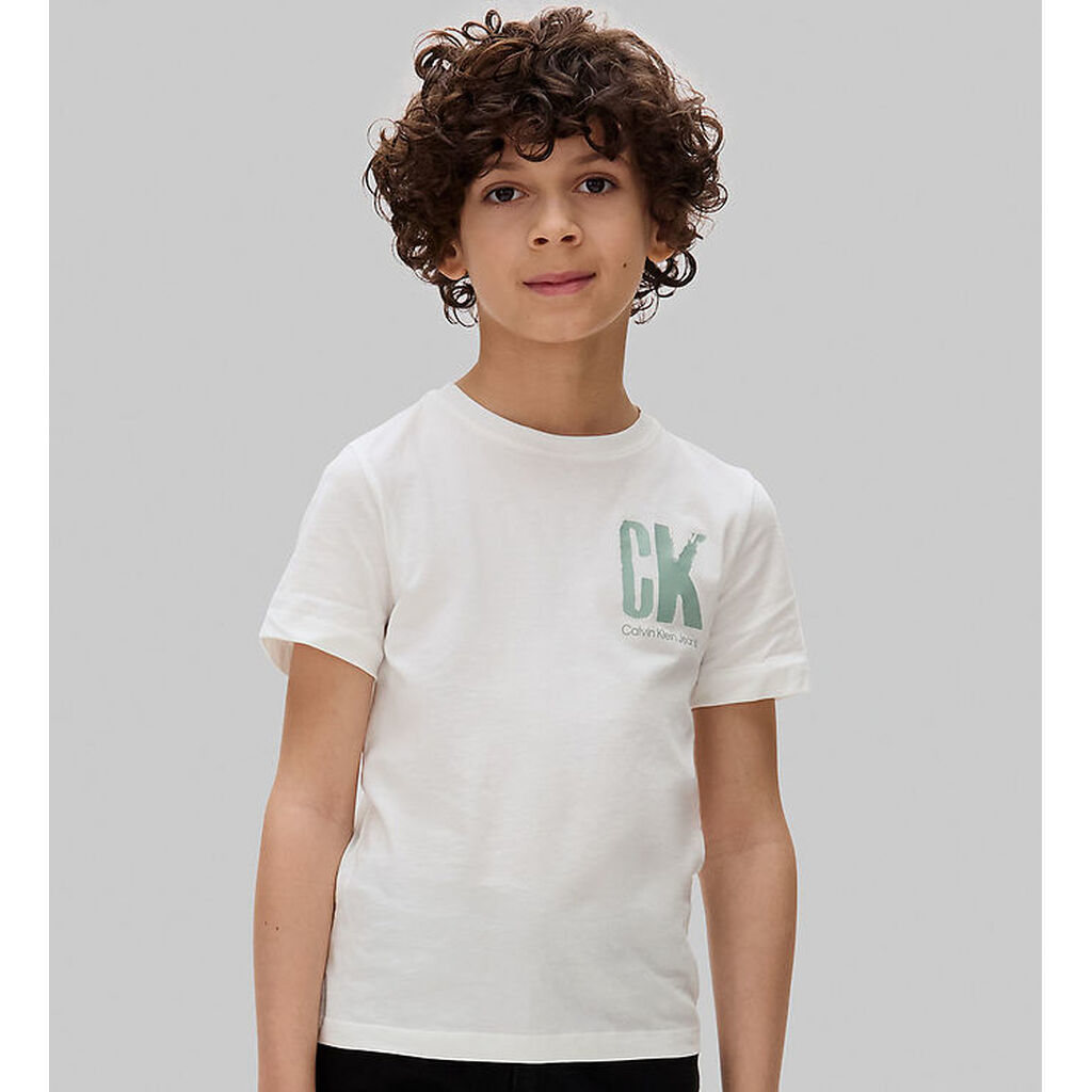 Calvin Klein T-shirt - Chest Surf Graphic - Bright White