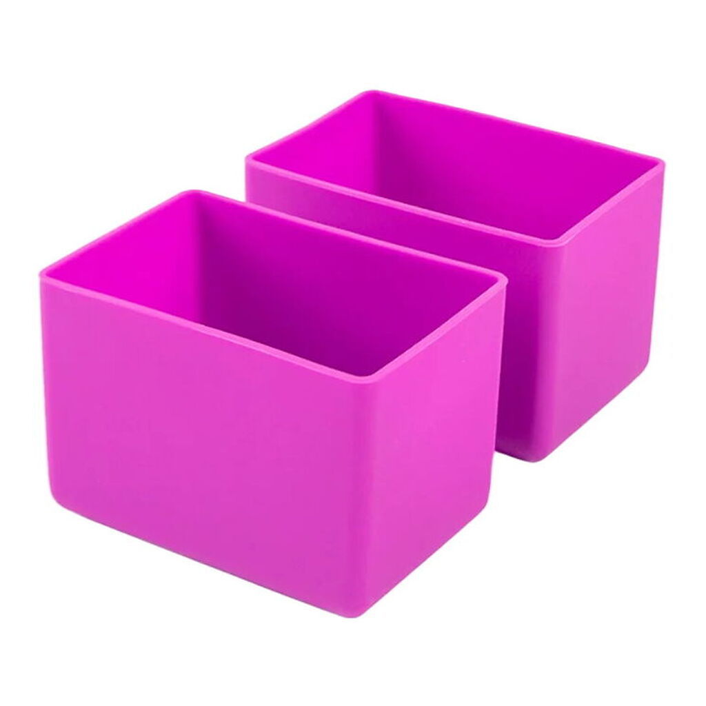 MontiiCo Indsatser - 2-pak - Bento Feast - Silikone - Fuchsia