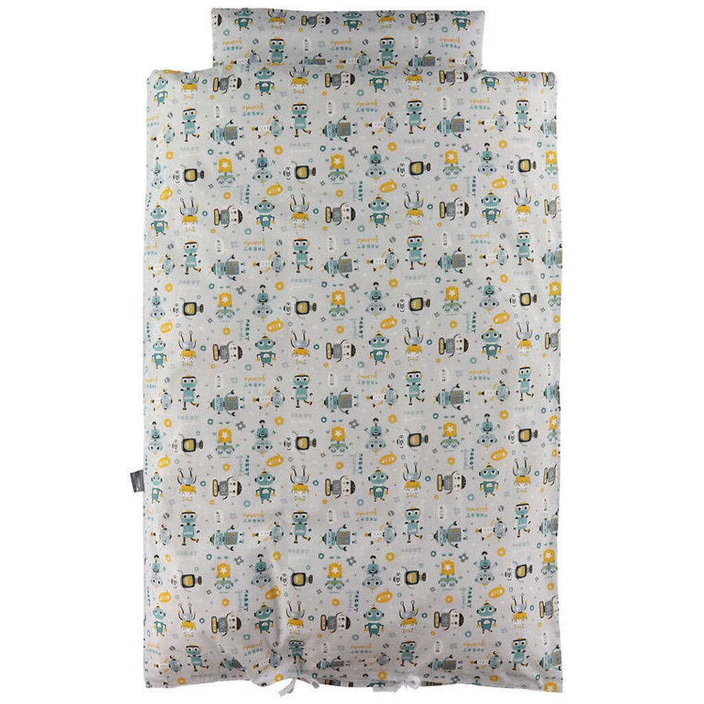 Nørgaard Madsens Sengetøj - Voksen - Grå m. Robotter