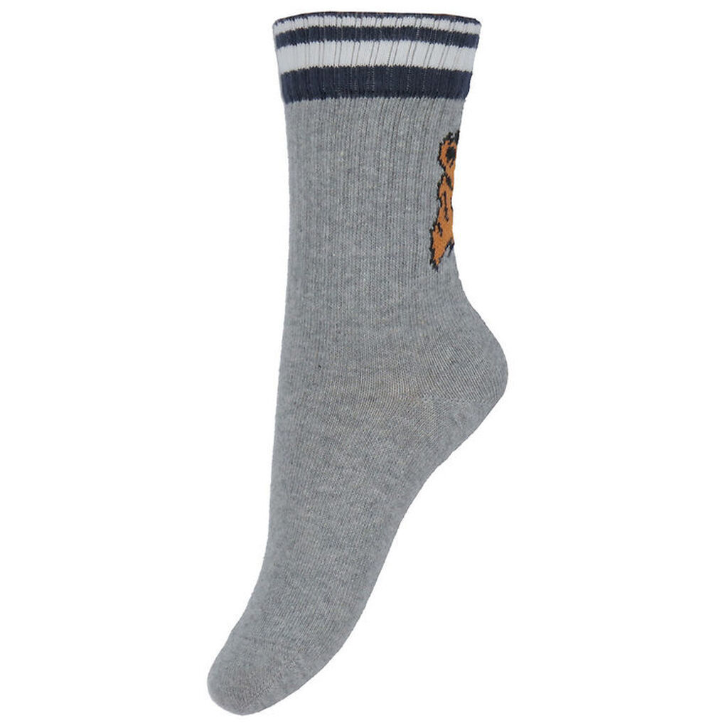 Melton Strømper - Tiger - Lysegråmeleret