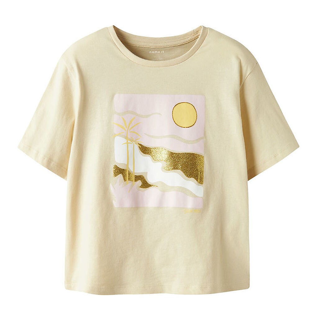 Name It T-shirt - NkfJekan - Bleached Sand