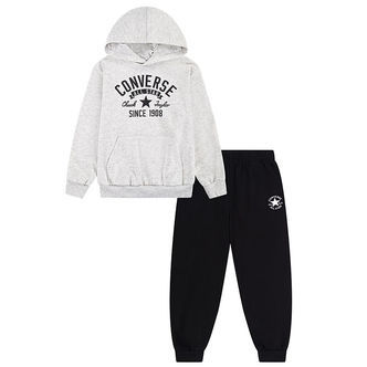 Converse Sweatsæt - Hættetrøje/Bukser - Birch Heather/Sort