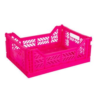 Aykasa Foldekasse - 40x30x15 cm - Midi - Neon Pink