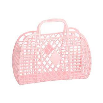 Sun Jellies Mini Foldekurv - Retro - 15x6x13 cm - Pink