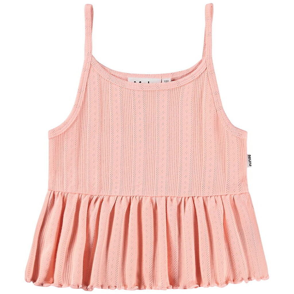 Molo Top - Hulmønster - Rib - Rany - Peach Bud