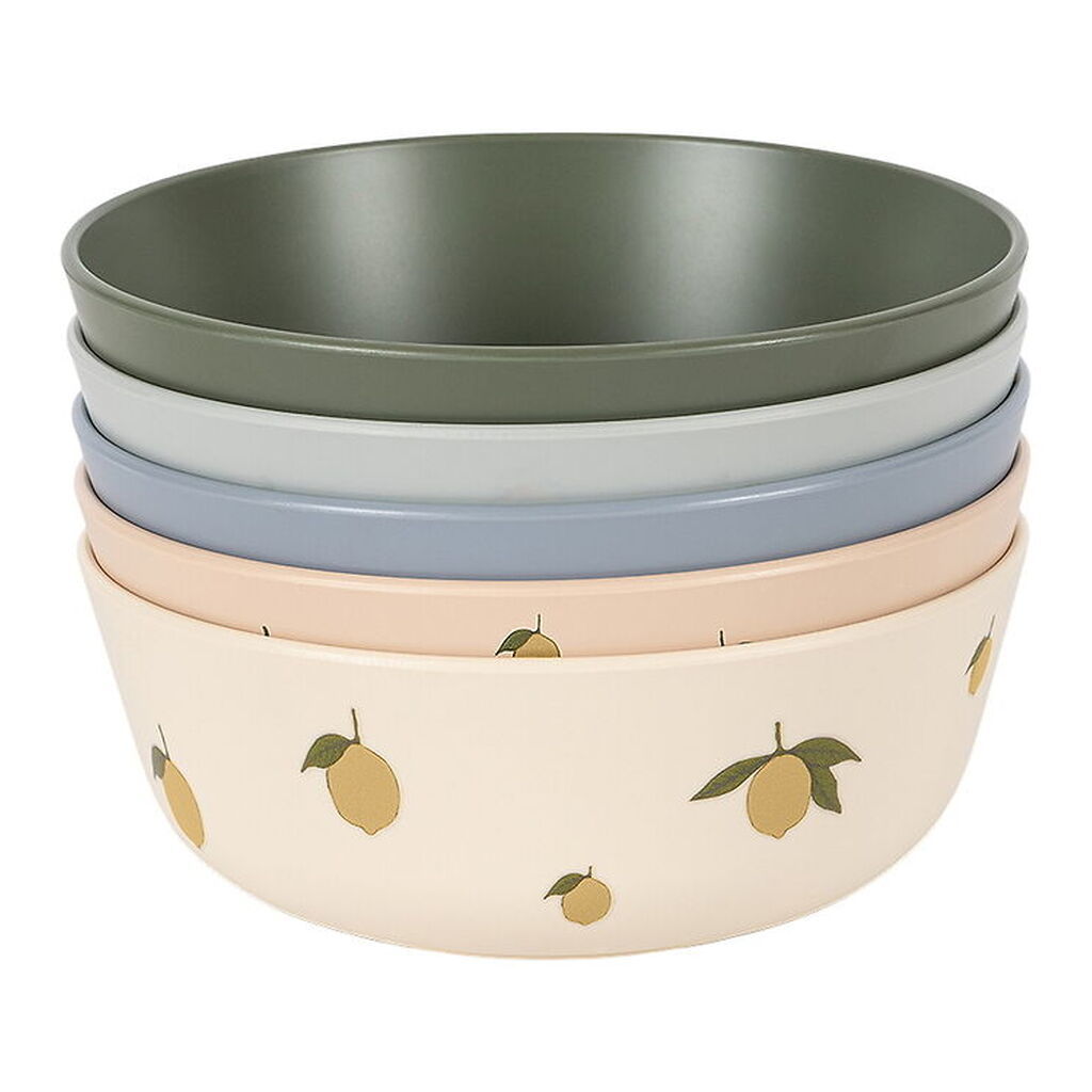Konges Sløjd Skåle - 5-pak - Lemon Mix