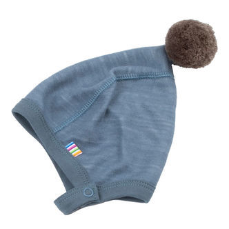 Joha Babyhjelm - Uld/Bambus - Blå