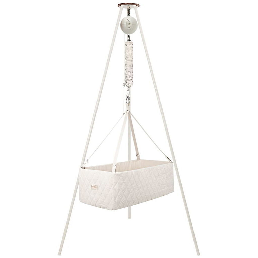 Moonboon Vugge - Classic Bundle - Nature/Hvid