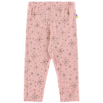 Joha Leggings - Uld - Rosa m. Stjerner