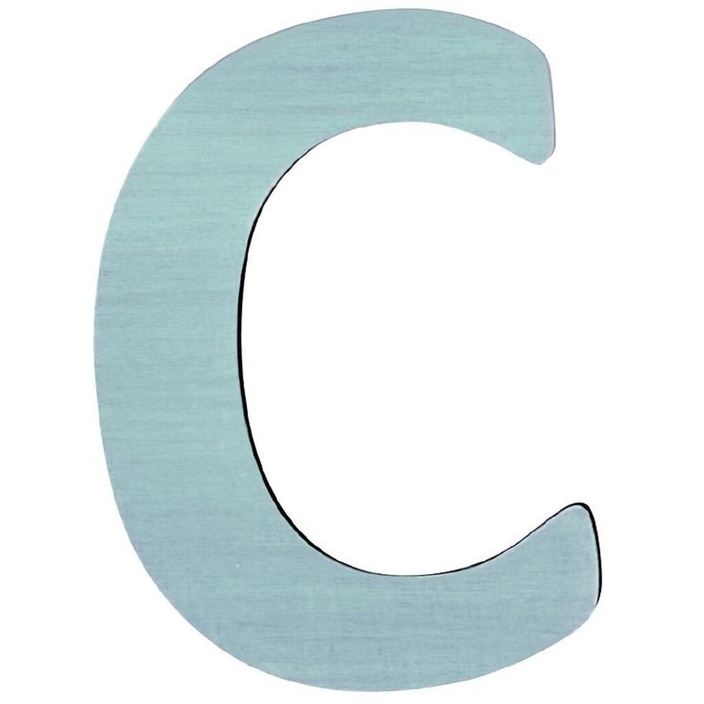 Sebra Træbogstaver - C - Pastel Dreng