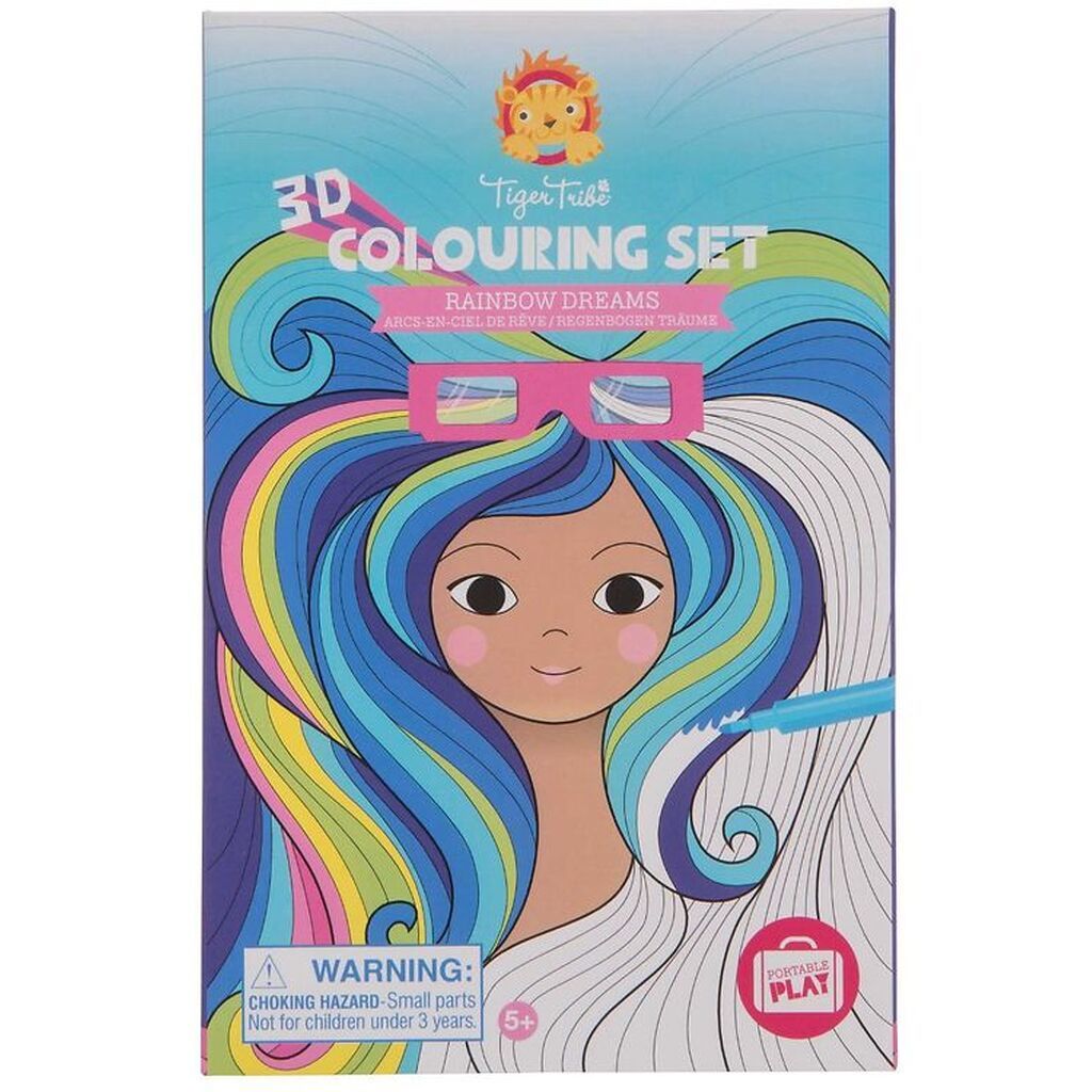 Tiger Tribe Farvesæt - 3D - Rainbow Dreams