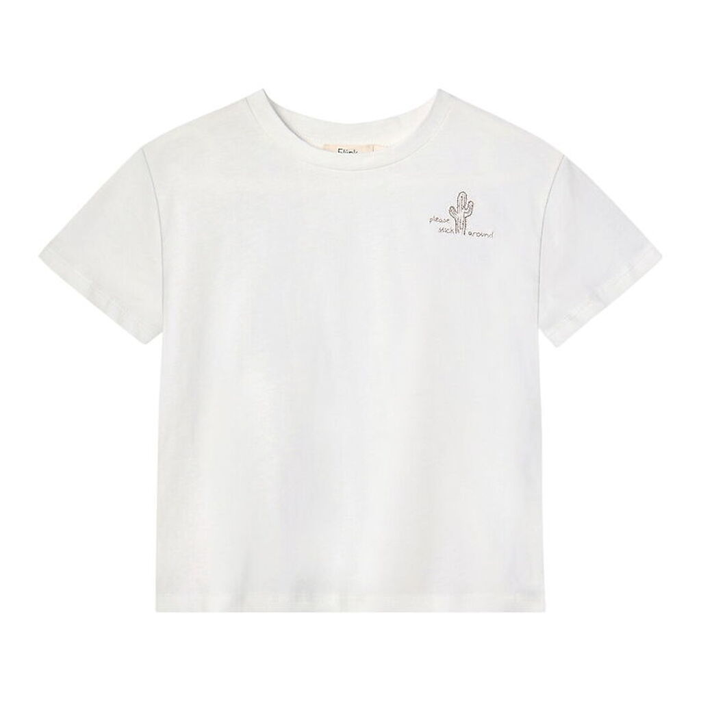 Fliink T-shirt - Sommer Cactus - Cloud Dancer