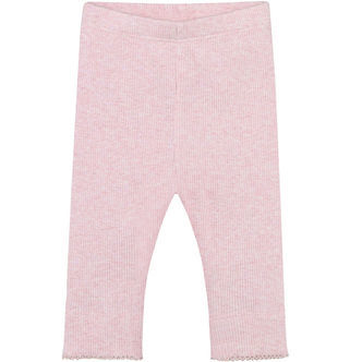 Fixoni Leggings - Rib - Bleached Mauve Melange
