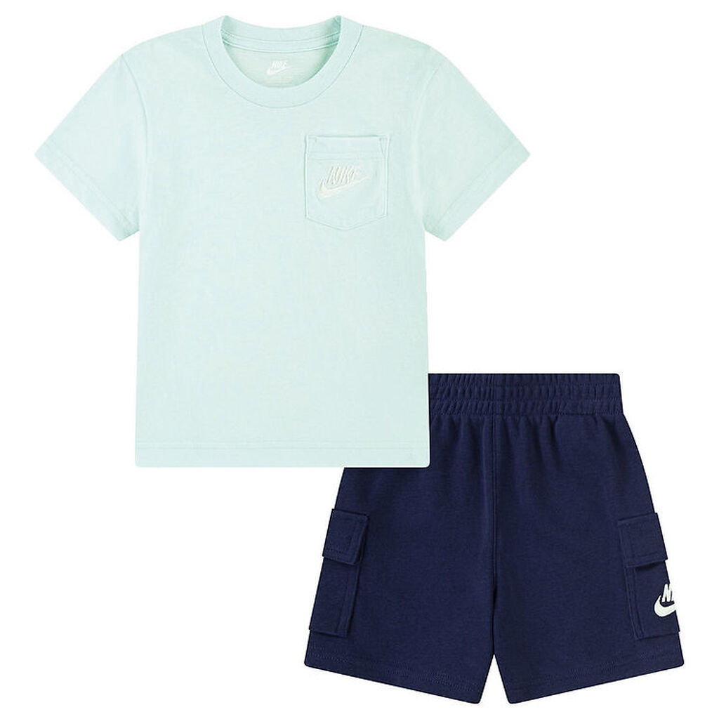 Nike Shortssæt - T-shirt/Shorts - Midnight Navy