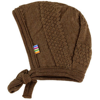 Joha Babyhjelm - Uld - Strik - Varm Brun