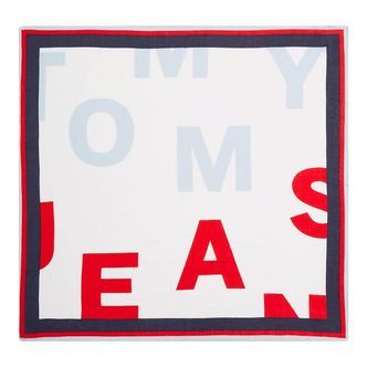 Tommy Hilfiger Tørklæde - Rød/Twilight Navy