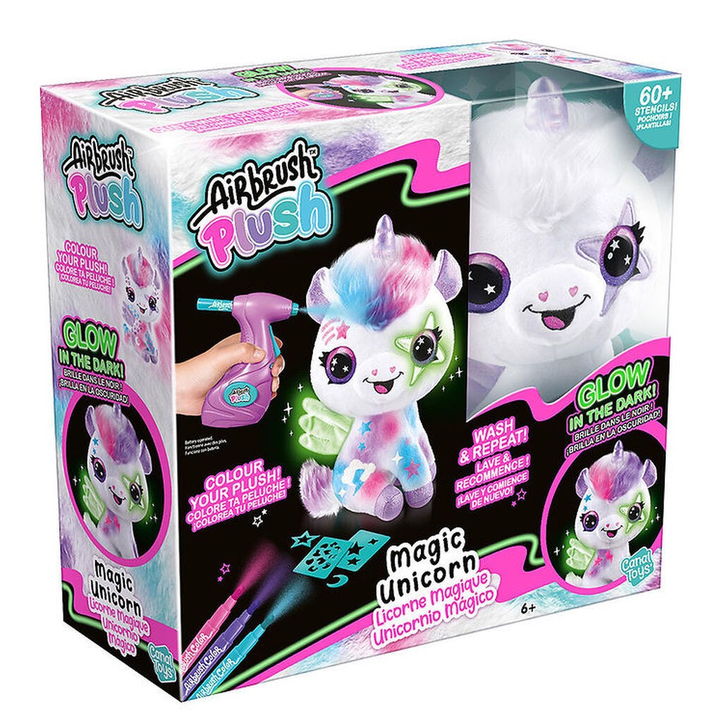 Airbrush Plush Bamse - DYI - Magic Unicorn