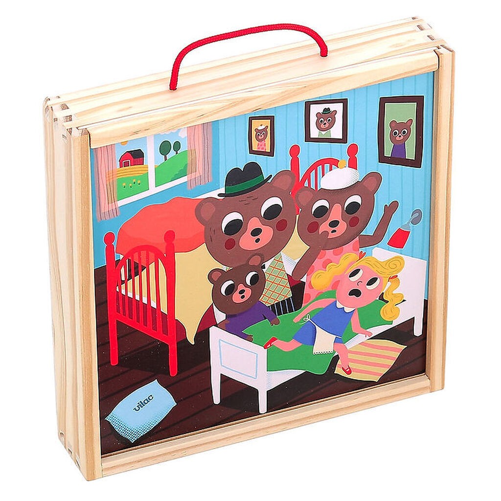 Vilac Træpuslespil - 4x9 Brikker - Guldlok