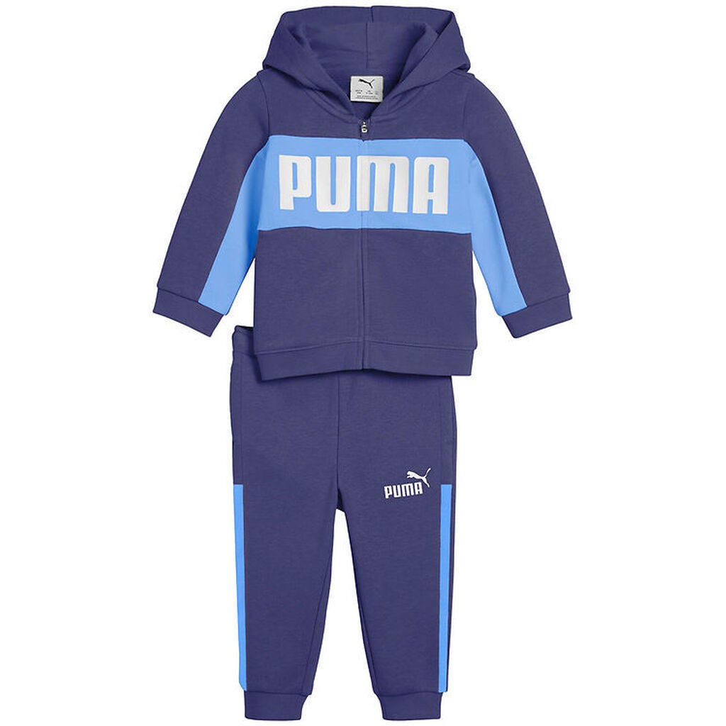 Puma Sweatsæt - Minicats Ess Block - Blue Crystal