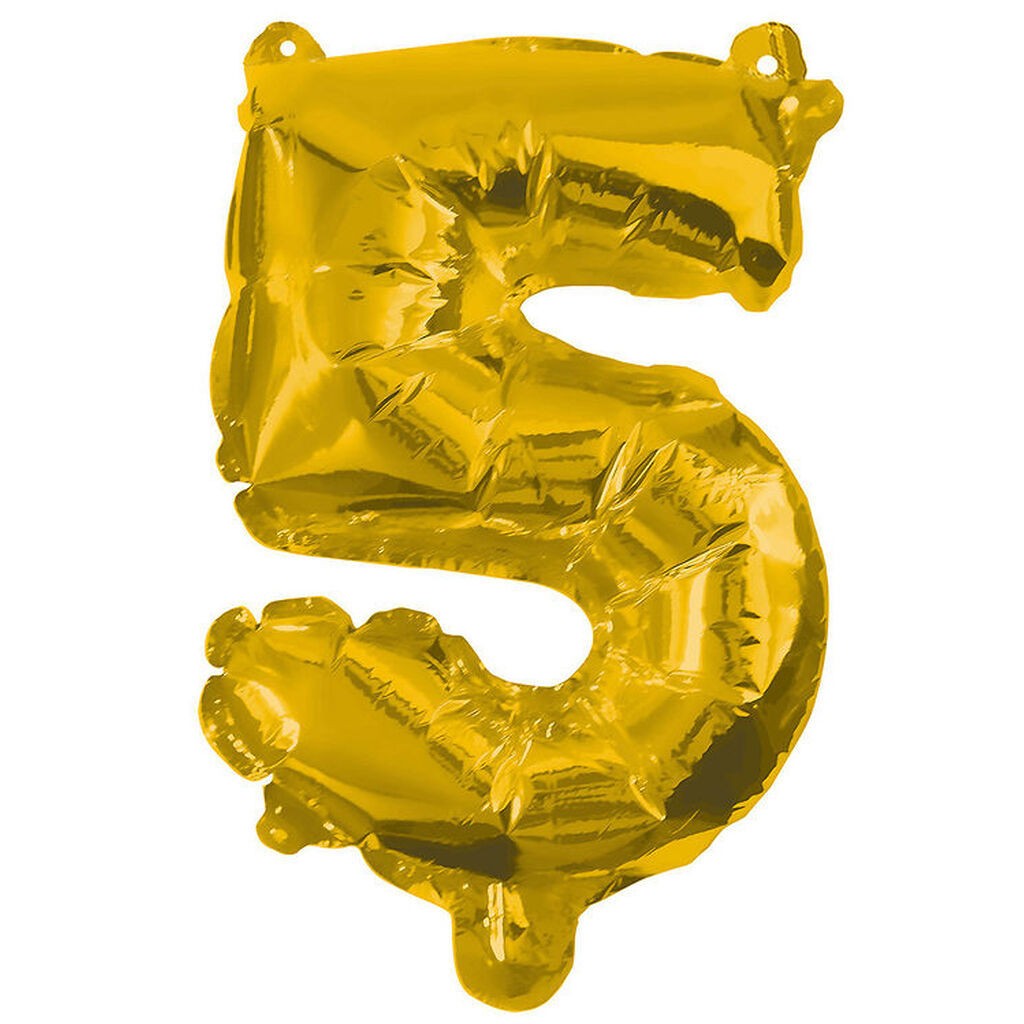 Decorata Party Foileballon - 85 cm - No 5 - Guld