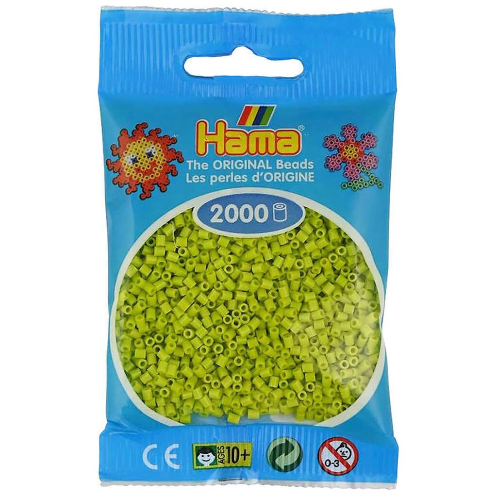 Hama Mini Perler - 2000 stk. - 104 Lime