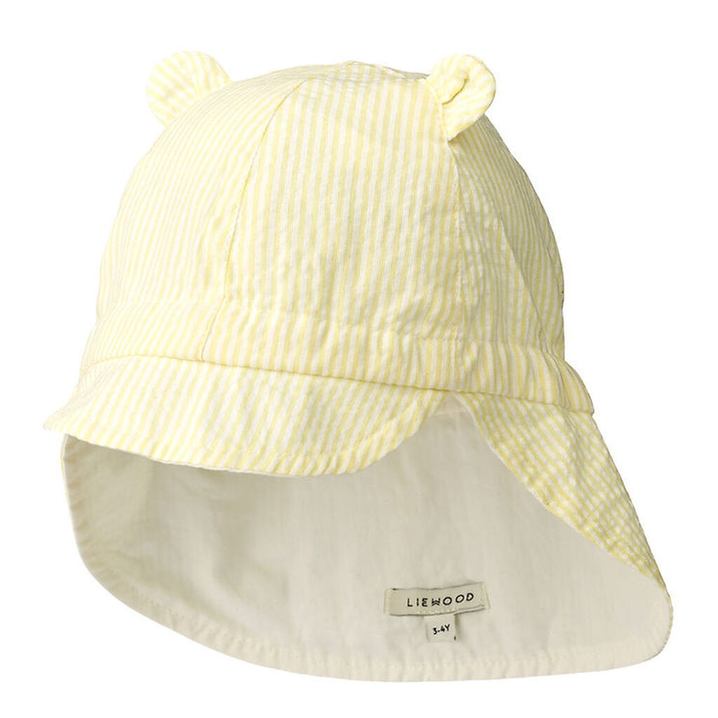 Liewood Legionærhat - Gorm - Vendbar - Stripe Lemonade/Creme De
