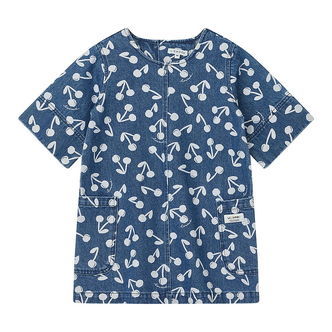 Liewood Denimkjole - Angelica - Cherry Blossom/Medium Blue Denim