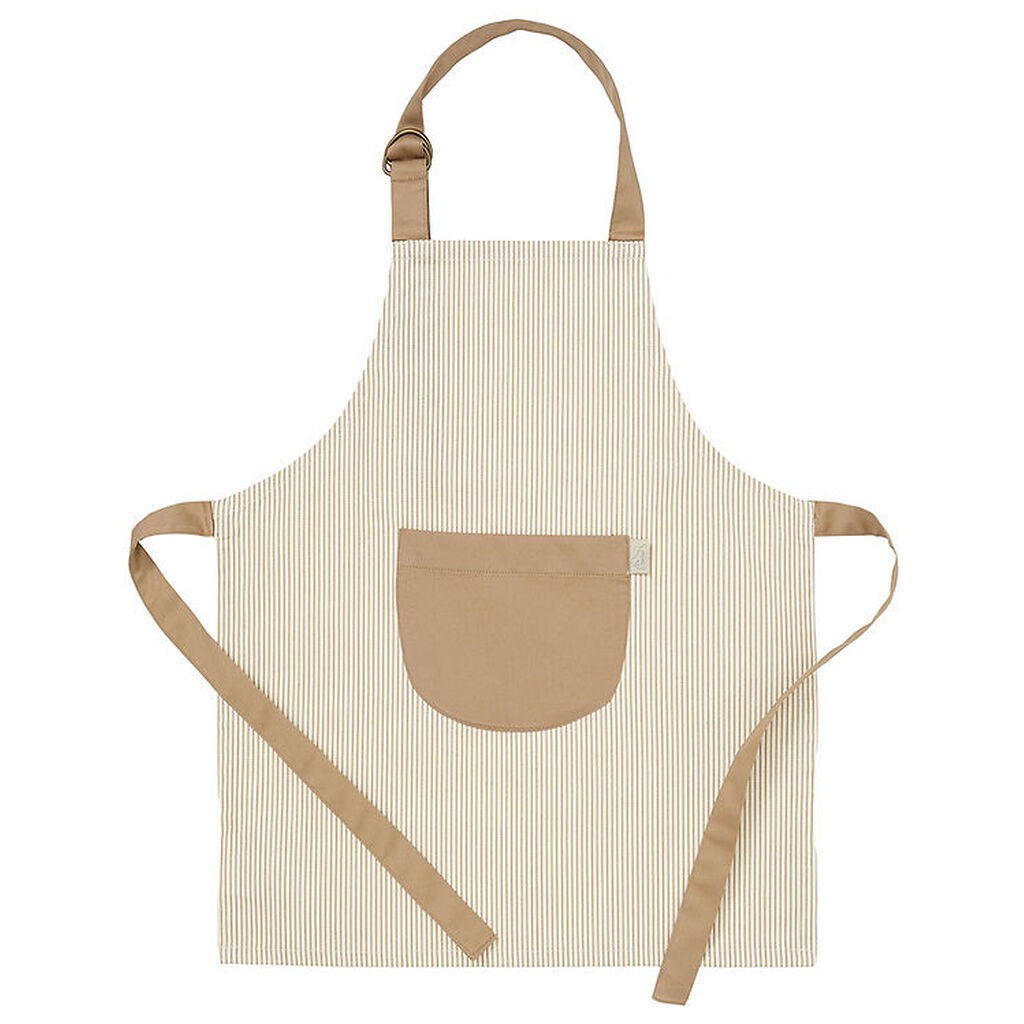 Cam Cam Forklæde - Classic Stripes Camel